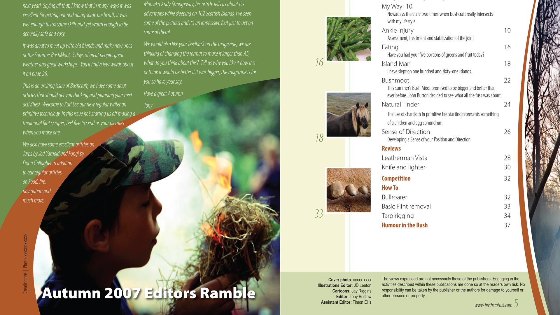 Magazine layout