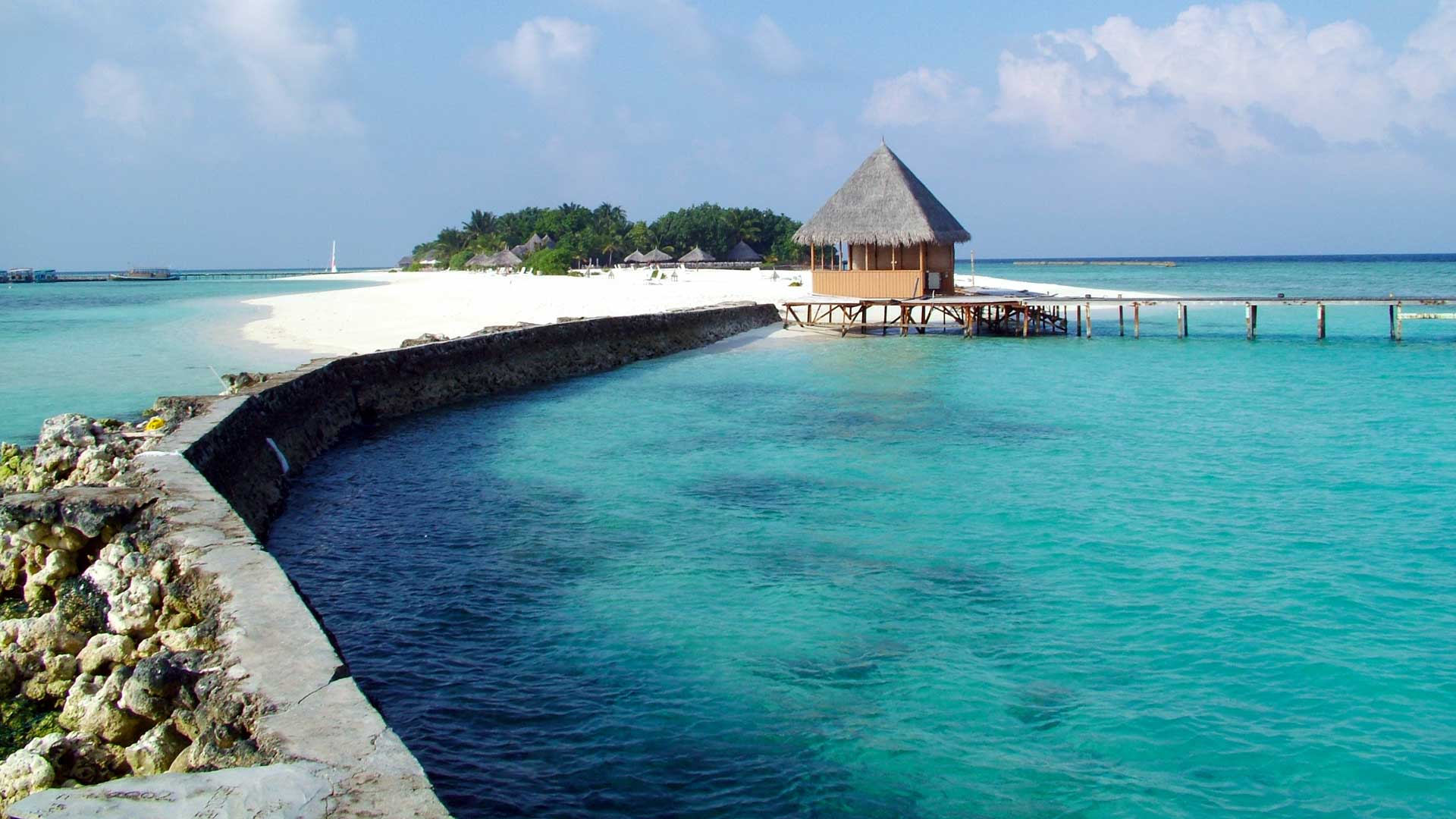 Maldives, beach shack