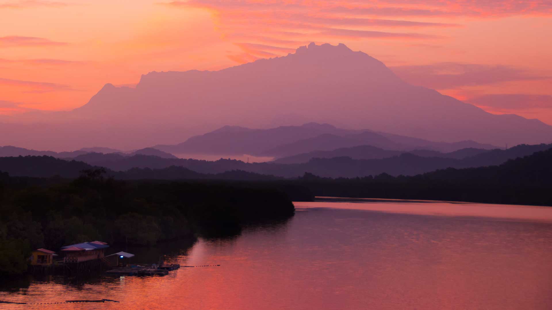 Borneo, mount kinabalu sunrise